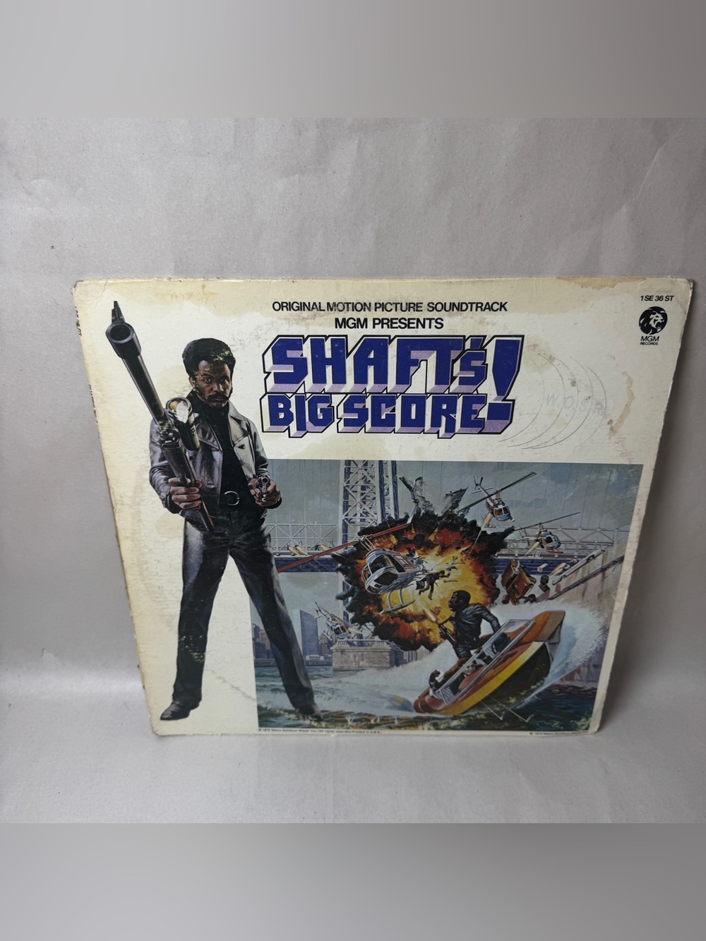 RARE WHITE LABEL PROMO-SHAFT'S BIG SCORE! LP NOT FOR SALE MGM 1-se-36-st (Notes)